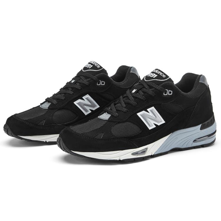 New Balance 991 MiUK Black Silver Women's