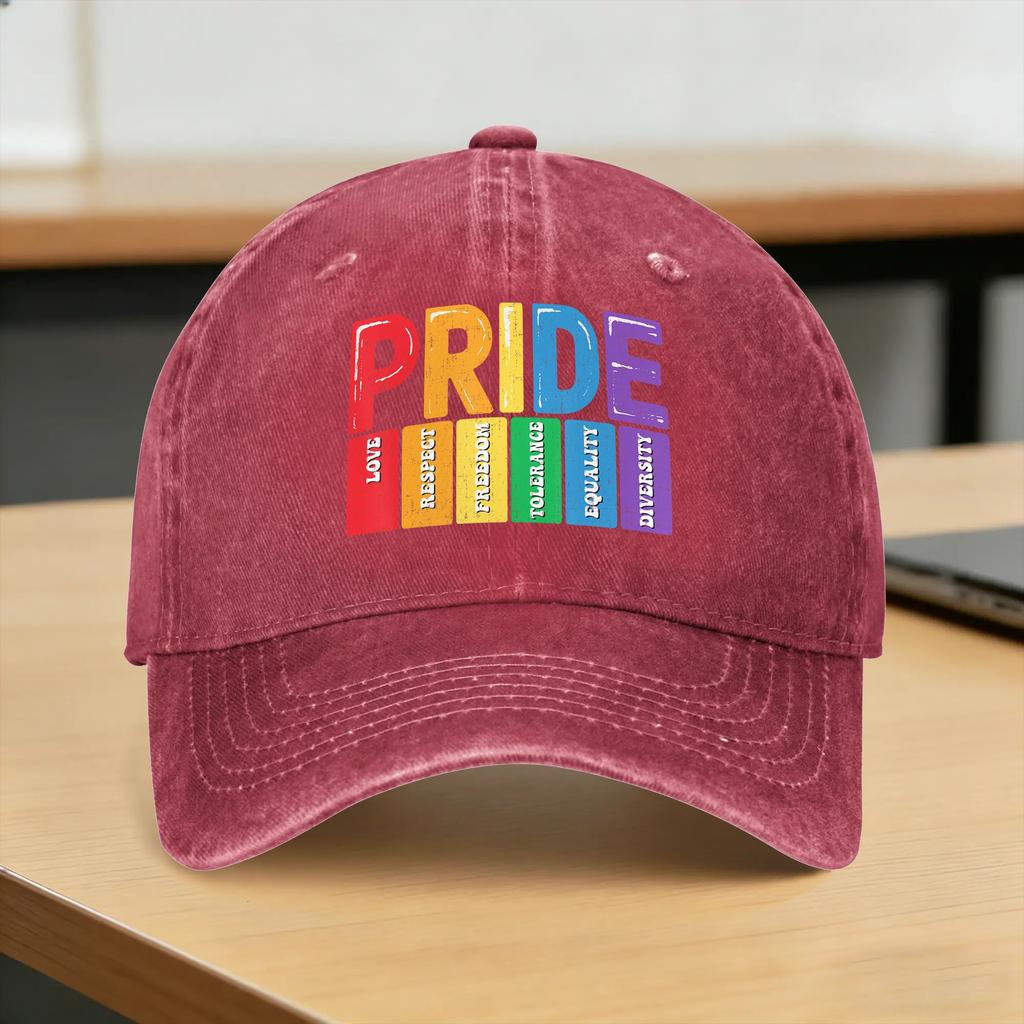 Cappellino da Baseball Mese dell'Orgoglio LGBTQ Amore Rispetto Libertà Estivo Trendy Cappellino Trucker Unisex Donna Stampa Escursionismo Protezione Solare Cappellini da Baseball