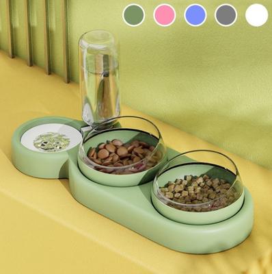 Honden Katten Dubbele kommen Voedsel Water Feeder Container Dispenser voor honden Katten Drinkbak