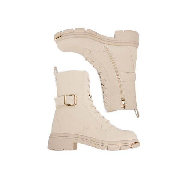 DeeZee Ankle Boots 60110-1 Ecru