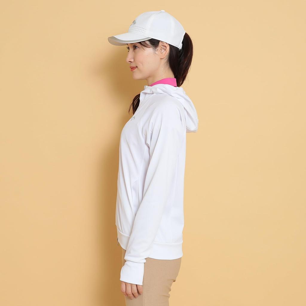 Callaway UV Hoodie Cool Golf C25117203 LL Women's Full-Zip (Moisture-Wicking, Quick-Drying, Lining) / / 1030_White