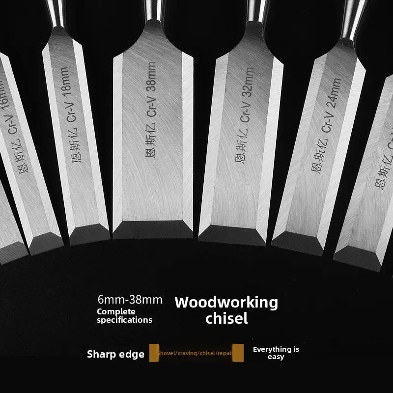 Professional Wood Carving Chisel 6/12/18/20/24mm Carpentry Flat Chisels DIY Woodworking Woodcut Carving Knife Woodworking Tools