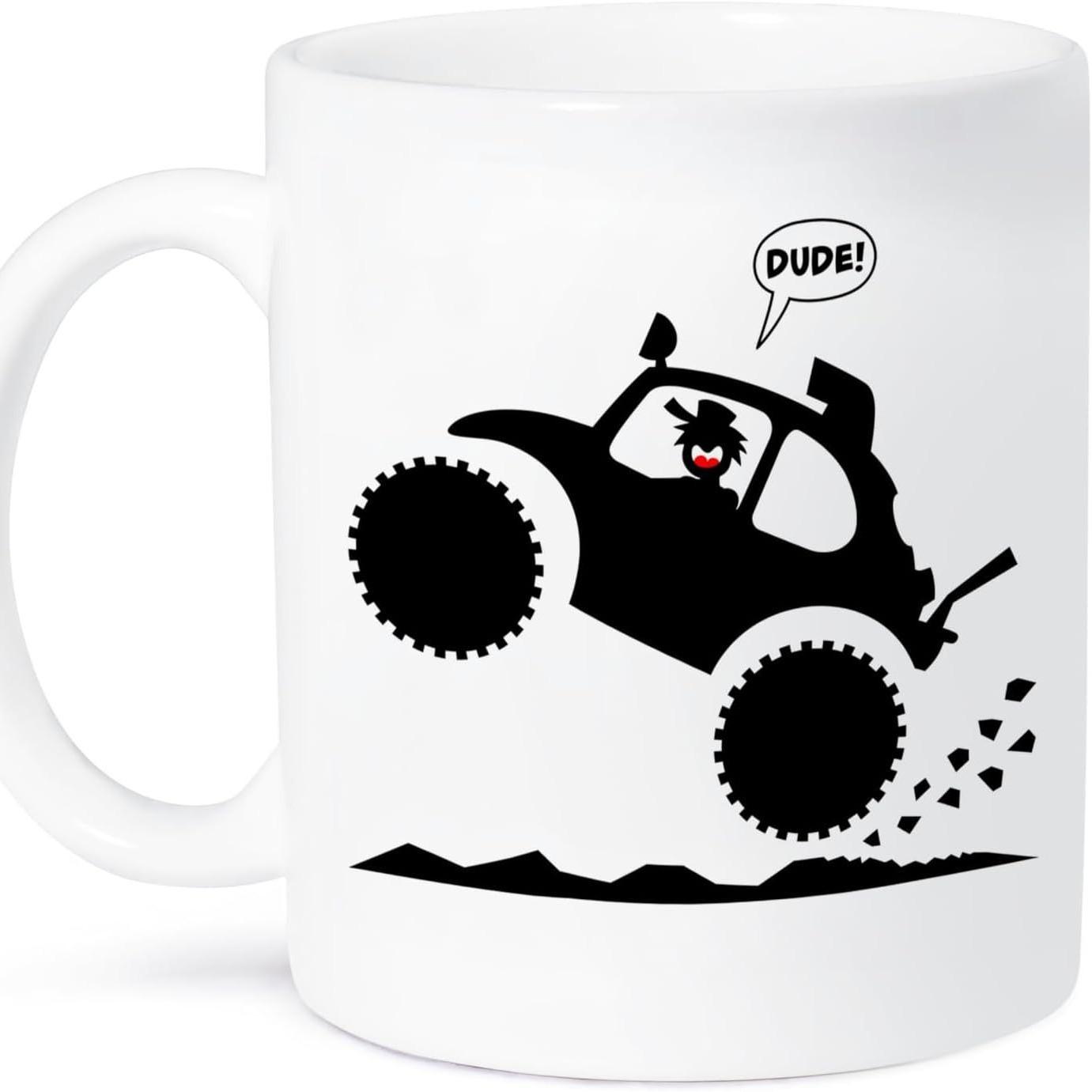 Ceramic cup Stickman coffee mug 301-400ml