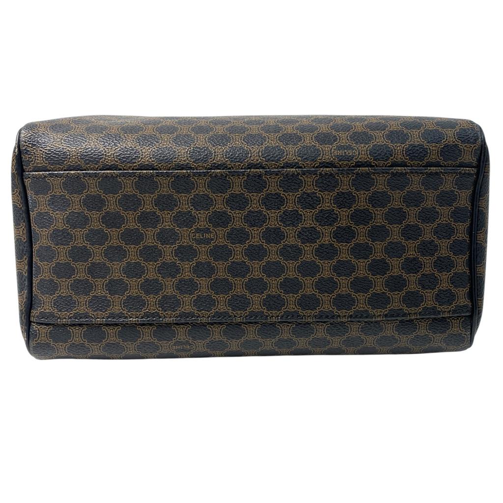 Gebrauchte CELINE Boston Tasche schwarz/braunes Leder Damen