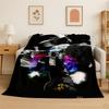 Retro MJ Michael Jackson King of Pop Weiche Flanelldecke, Gemütliche Decke für Bett, Couch, Sofa, Schlafzimmer, Wohnzimmer, Reise Kind
