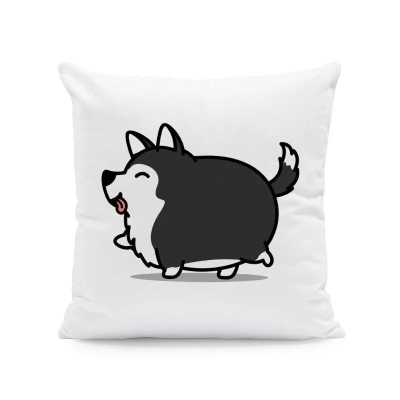 45X45CM Cartoon Cute Puppy Series Pillowcase Birthday Gift Holiday  Living Room Sofa Cushion Cover Home Decoration