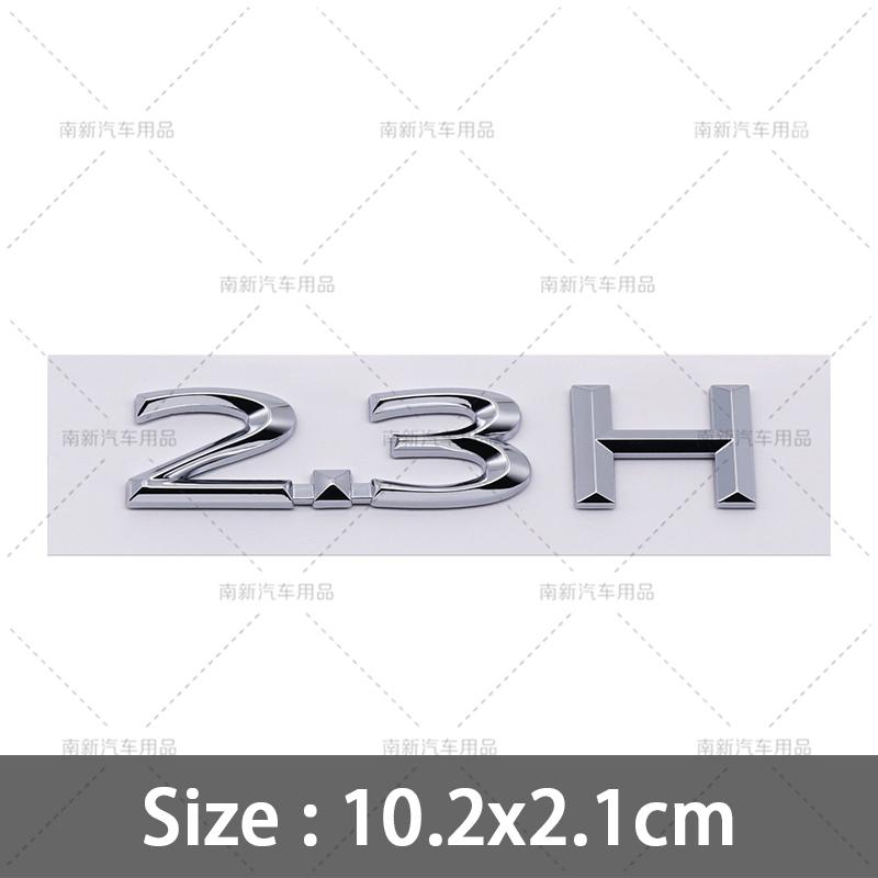 3D ABS 2.0H 3.0H Letter Stickers 2.0T 3.0T 2.3T 2.7T MKZ MKC MKX Embelm Badge Car Logo Rear Trunk Decal Auto Body Sticker