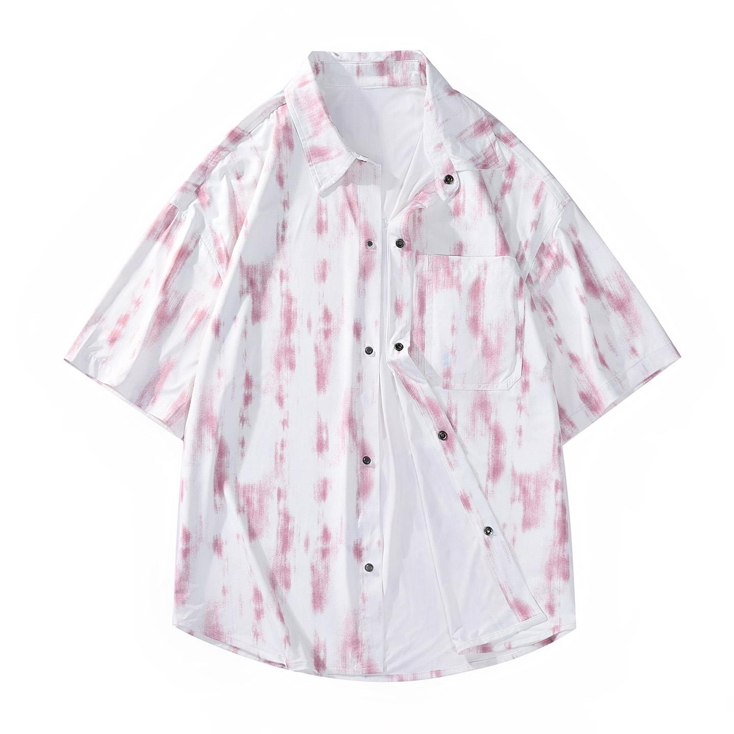 

Short Sleeved Shirt Men s Lapel Shirt Cardigan Half Sleeved Men s Casual Top 3XL