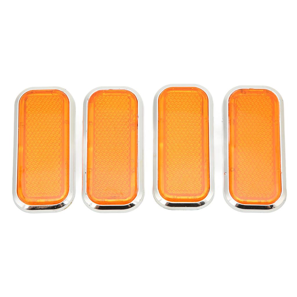 4 ks Obdélníkový reflektor   Reflexní samolepka ABS   pro Auto Motocykl