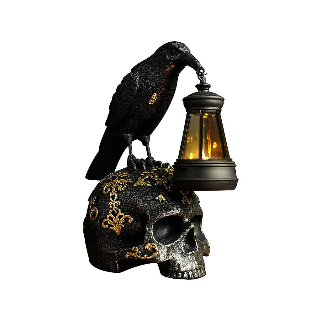 Vintage Halloween Resin And Figurine – Spooky Desktop Decoration For Haunted Holiday Ambience