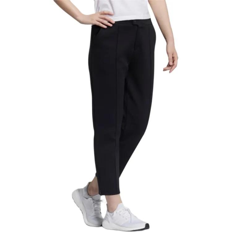 Adidas Knitted Sweatpants Women's Black Moderate Straight Fit Pants (Unisex) Knitted Sweatpants GP0698