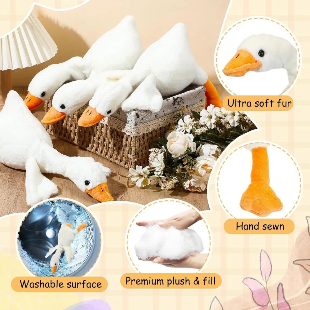 6/16PCS One Silly Goose Party Favors Stuffed Animal Plush Toy Baby Shower Birthday Party Gifts (Size:25CM)