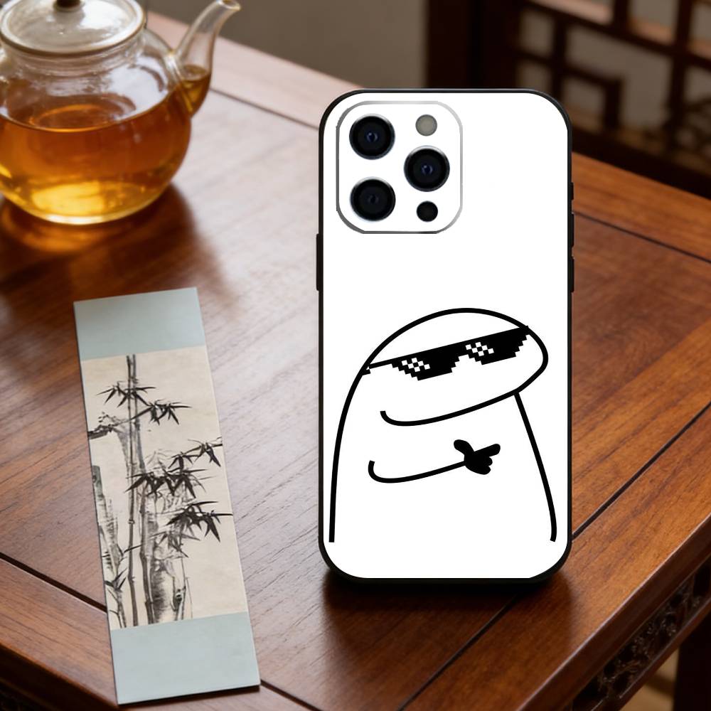 Cute Flork Of Cows Phone Case For iPhone 17,16,15,14,13,12,11 Plus,Pro Max,XS,Soft Silicone Black Cover