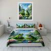 Frogs' Serene Lily Escape. Bedding Sets Duvet Covers Pillowcases(1* Duvet Cover 2* Pillowcases Without Duvet Insert)