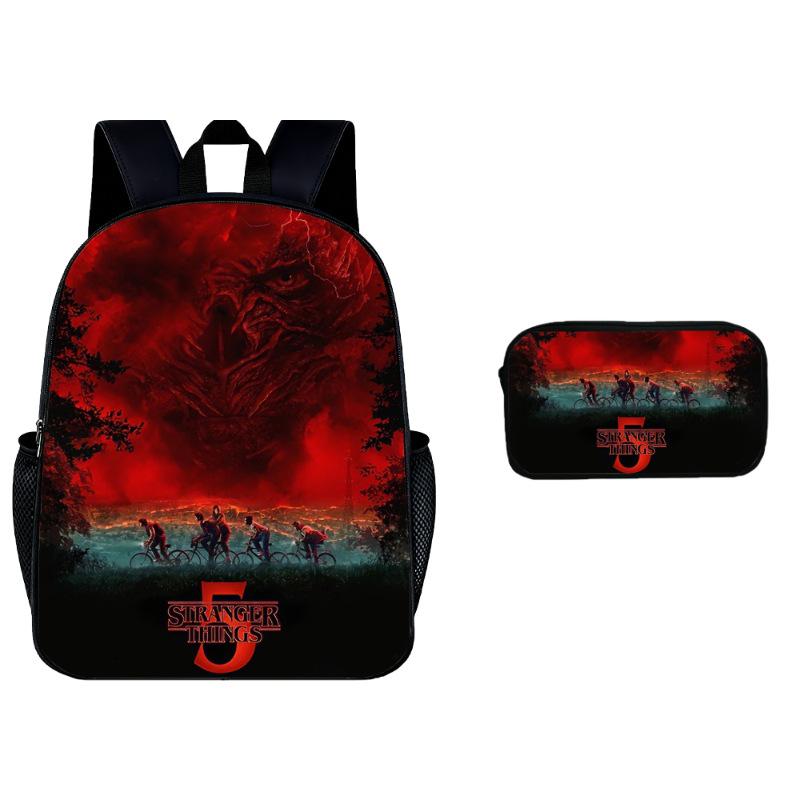 Stranger Things 5 Kinderrucksack Federmäppchen 2-teiliges Set KTB