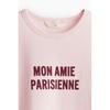 H M Fitted t shirt light pink Mon Amie