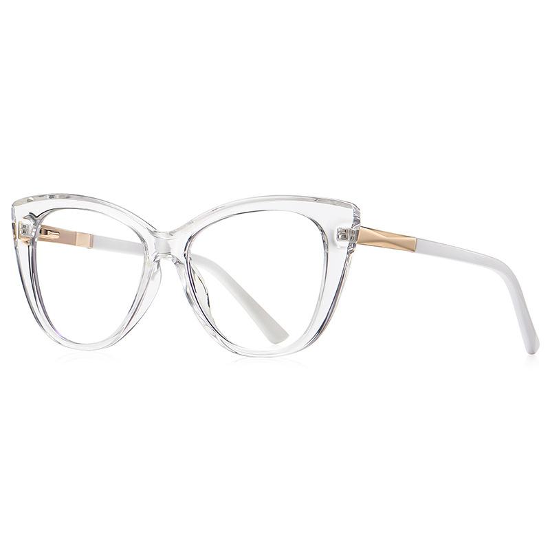 New Cat's Eye Glasses Frame Female Anti Blue Light Reading Glasses Finished Presbyopia Eyeglasses  Prescription Glass