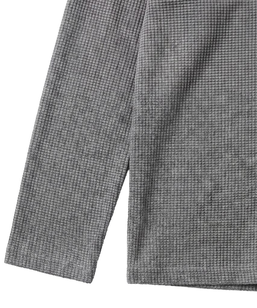 IDWS Shape Henley Neck Long Sleeve Gray