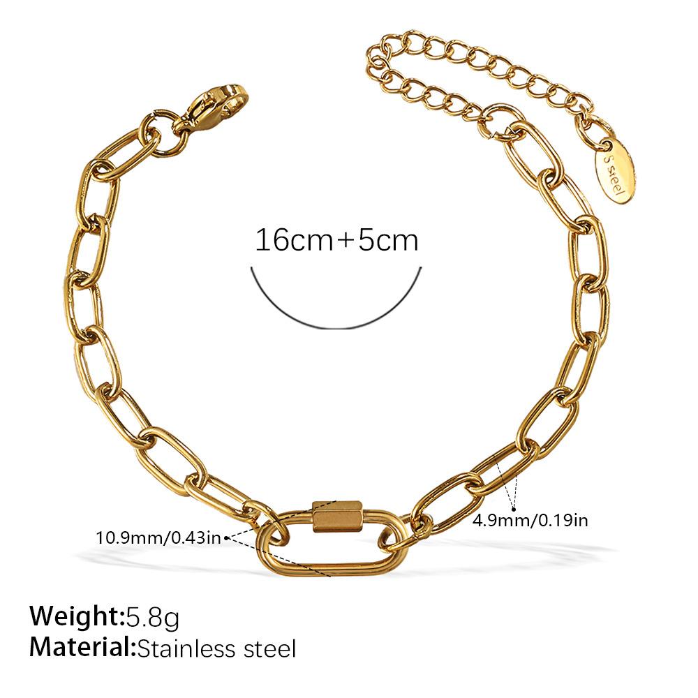 Japan And South Korea Fashion Niche Bracelet Necklace Women'S Personality Design Versatile Jewelry Does Not Fade Popular Trend