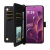 For Motorola Edge 60 Pro 5G Case with Shoulder/Wrist Strap Leather Phone Cover Stand Wallet