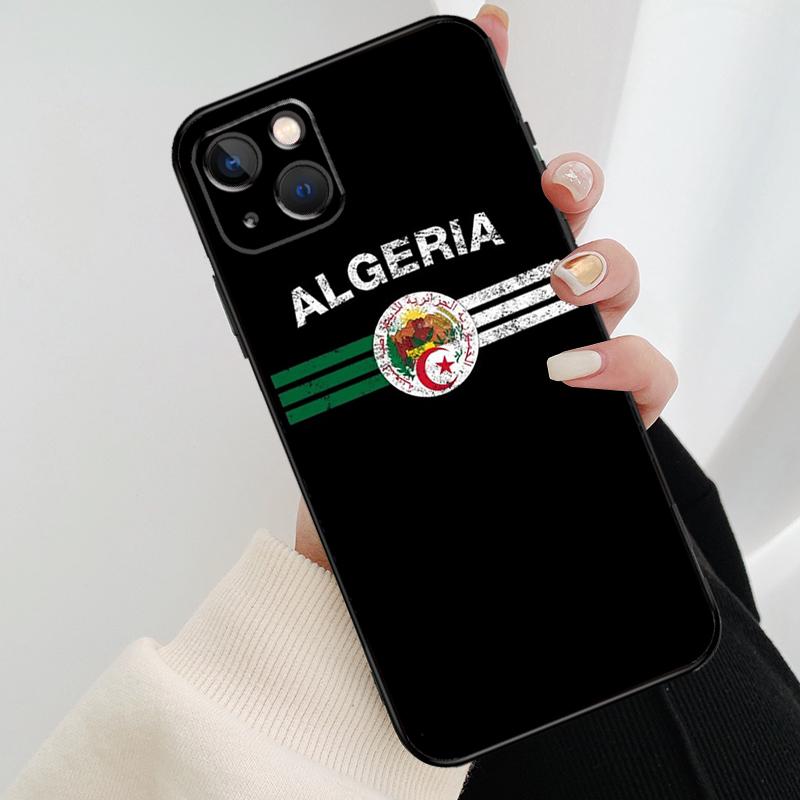 Flag Of Algeria Phone Case For iPhone 17 Pro Max 16 15 11 13 12 14 Pro Max mini 15 16 Plus 16e 17 Air Cover