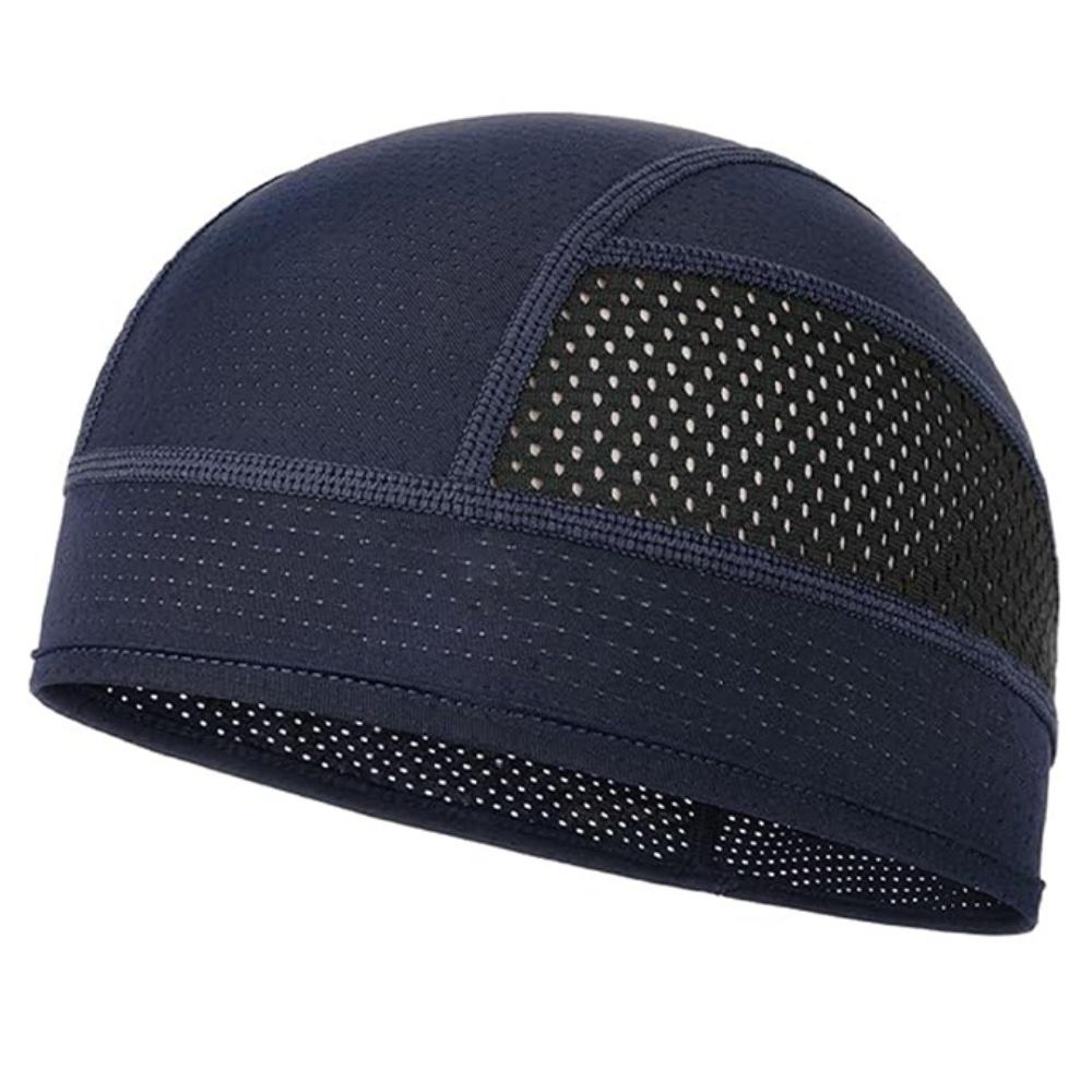 Summer Mesh Thin Vents Beanie Cap Bonnet for Men Sweat Absorbent Skull Cap Under Helmet Moisture Wicking Cycling Cap for Rider