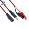 5.5X2.5MM Alligator Clip To DC Power Plug Connector Adapter Plug 25CM Test Leads Wire DC 5.5*2.1mm Crocodile Male Female Connect