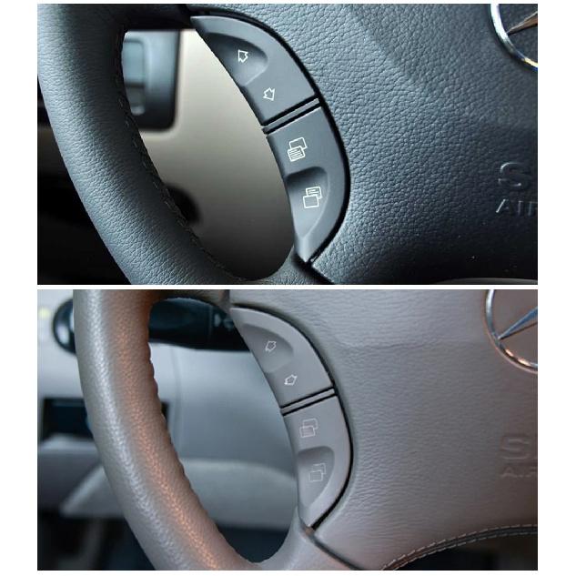 Lenkrad-Multifunktionsschalter-Tastenabdeckung für Mercedes Benz W220 W215 S430 S500 S600 CL500 CL600 1998-2006