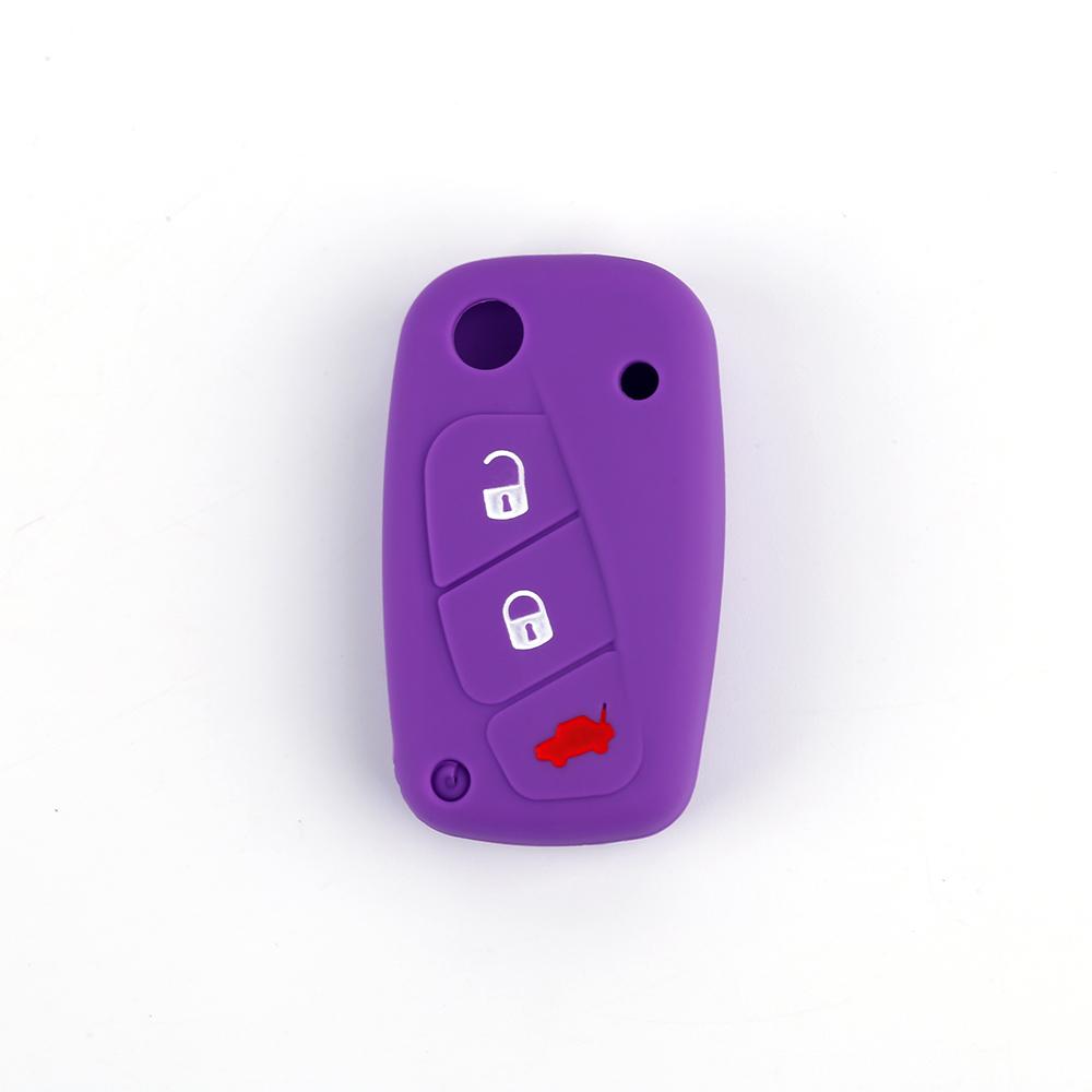 Silicone Key Cover Fob Case For Fiat Panda Idea Stilo Ducato Bravo 500 Doblo Grande Punto Bravo Minibus Linea 3 Button Remote