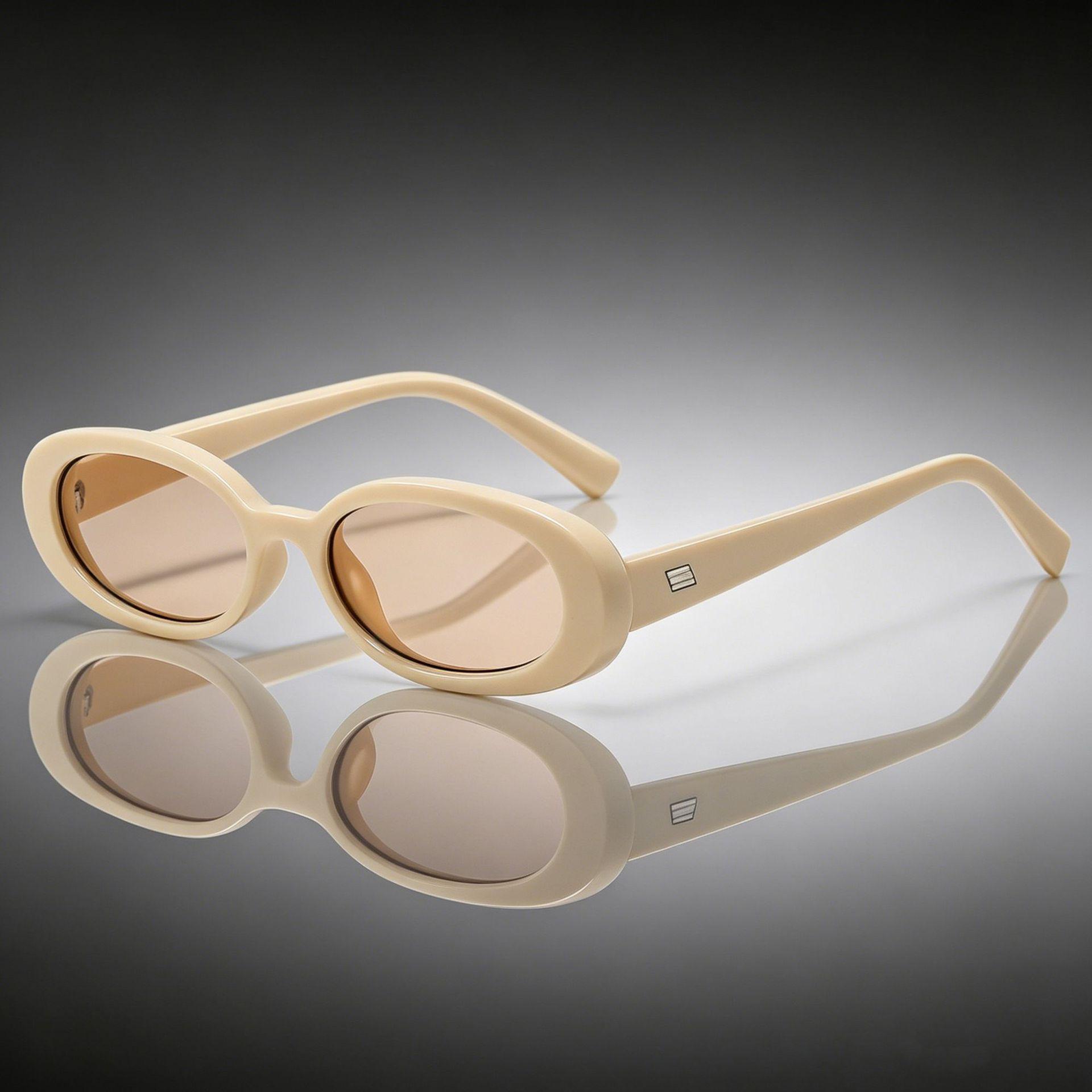 Retro Oval Cat Eye Sunglasses for Women - Trendy Fashion Accessories