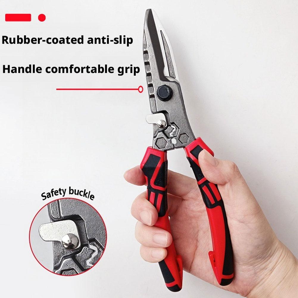 Multi-Purpose Industrial Scissors Electrician Scissor, Wire Stripper Crimping Wire Cutting Metal Copper Sheet and Cable Cutting