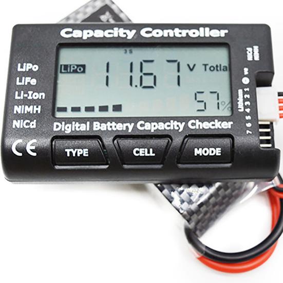 Digital Battery Capacity Voltage Checker Cell Tester Meter for Lipo Li-ion NiMH