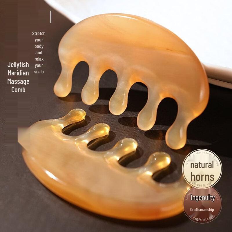 Natural Ox Horn Massage Comb