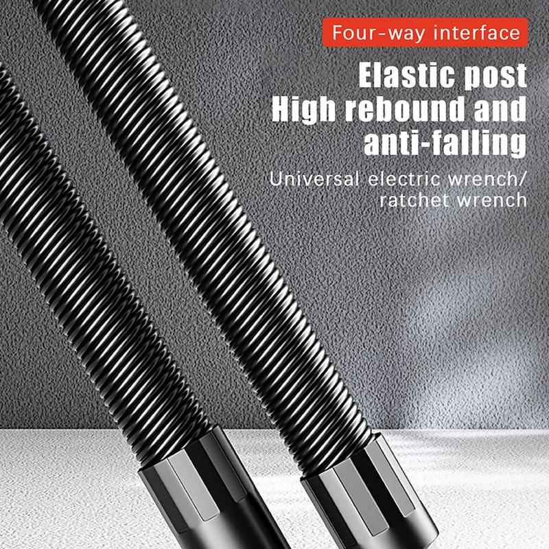 1/2Pcs Flexible Extension Bar Flexible Socket Extension Bars 1/2 Inch Driver Flexible Socket Extension Bar Wrench Extension Rod