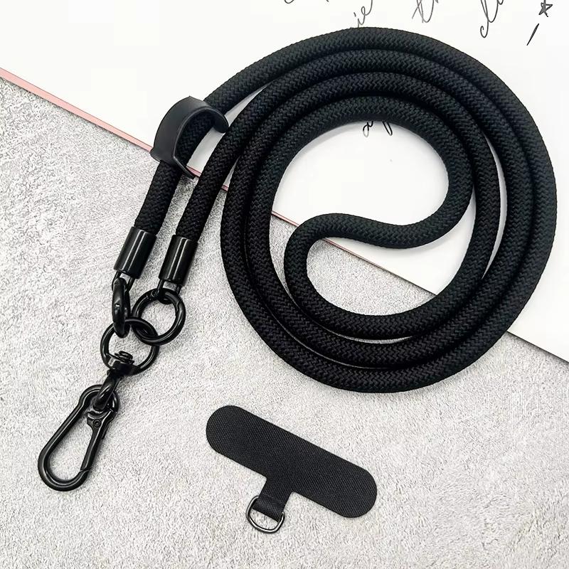 1pcs Universal 120CM Crossbody Lanyard Strap Chain For Phone Case Cover Sport Climbing Colorful Nylon Single Cord Rope