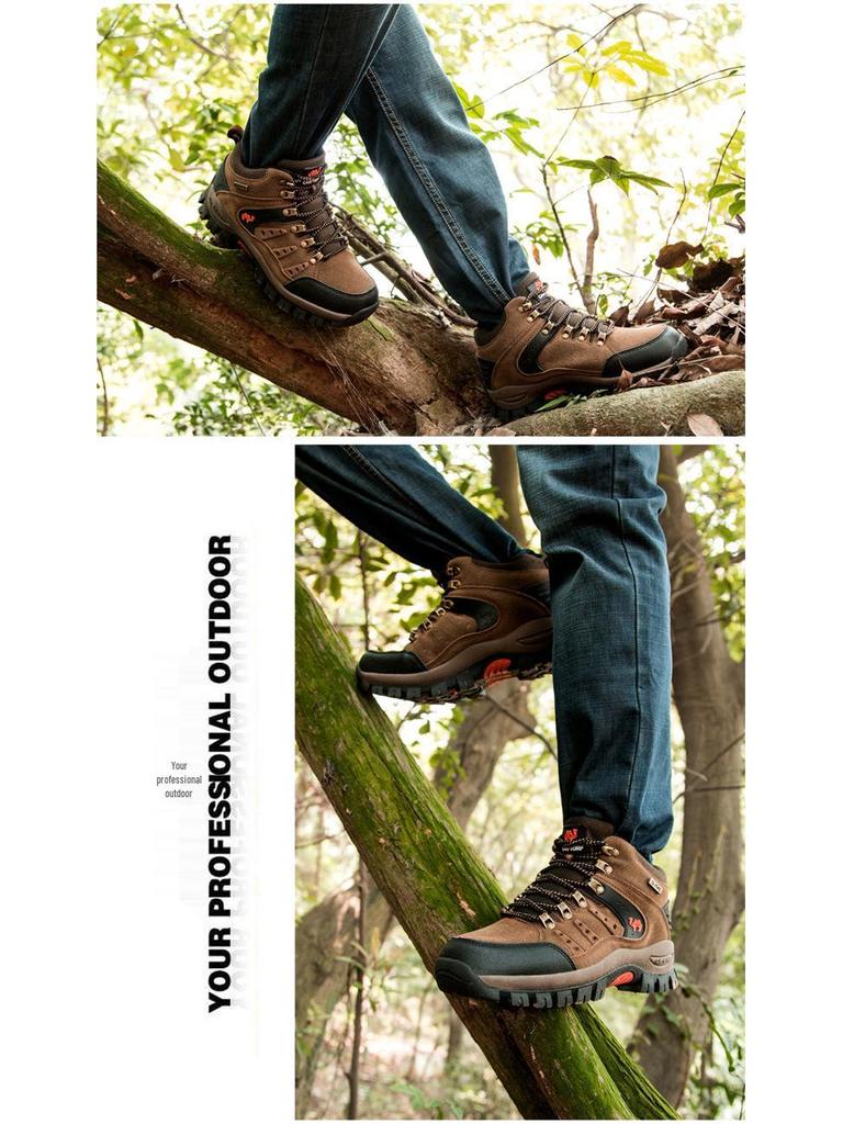 High-Top Unisex Hiking Shoes: Autumn/Winter Outdoor Climbing and Off-Road Sports Footwear