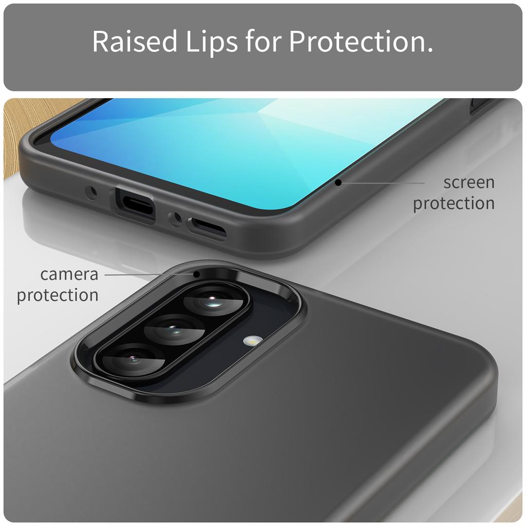 For Samsung Galaxy A26 5G Case TPU+PC Phone Back Cover Matte Translucent Design