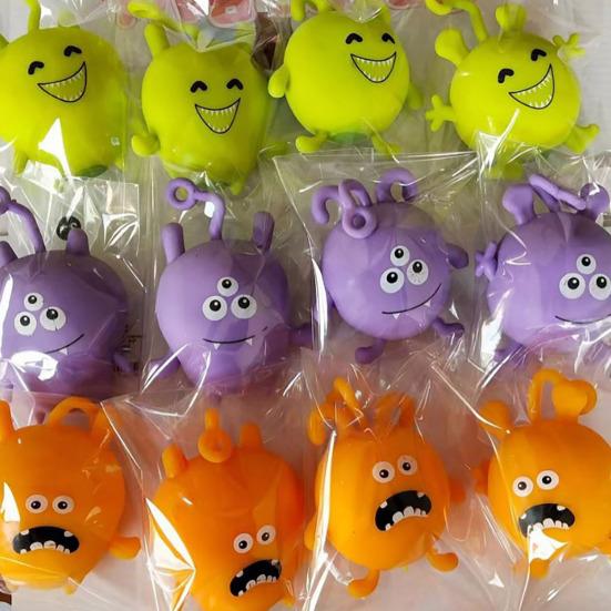 Cartoon Aliens Squeeze Toy Anxiety Relief Demon Sensory Fidget Toy Fast Rising Office Workers Relaxation Flour Stress Ball