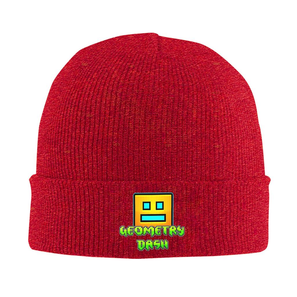 Video Game Geometry Dash Winter Skullies Beanies Hat Warm Autumn Knitted Hats Bonnet Caps for Women Men