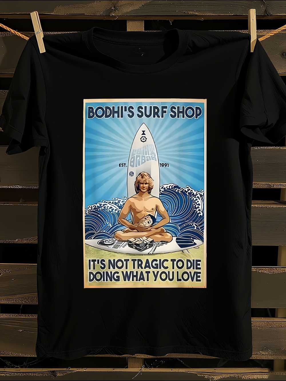 

Plus Size Black Surf T-Shirt XL