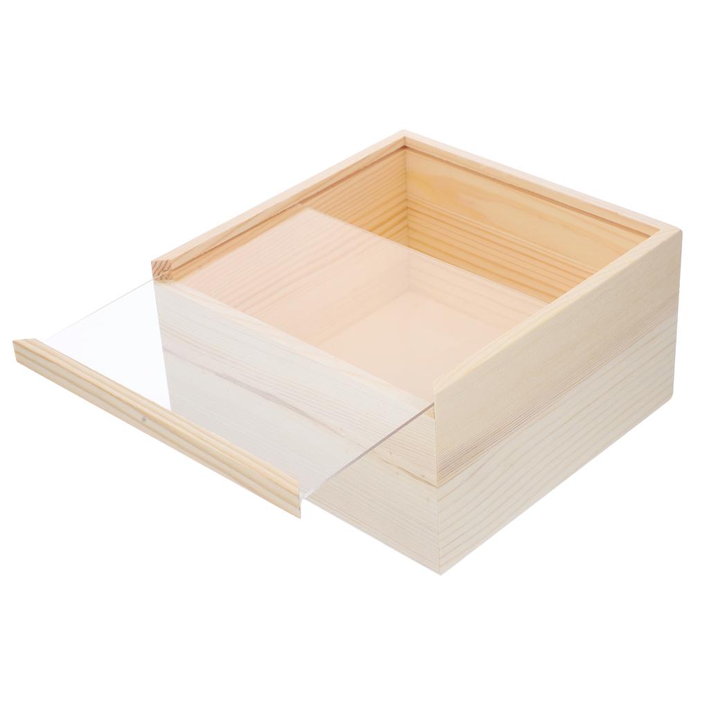 Unfinished Blank Wooden Storage Jewelry Box Jewelry Jewelry Box Treasure Keepsake case Chest Gifts Packing box