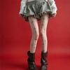 Printed Cross Stockings, Thin Anti-snatch Pantyhose, Sweet Hottie Black Stockings, Personalized Punk Style Bottoming Stockings for Women