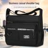 Simplified Men's Canvas Crossbody Bag - Multi-Compartment, Large Capacity, Outdoor Casual, Single Shoulder