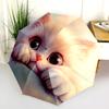 Persian Cat pattern, automatic folding umbrella, portable and foldable design, 8 ribs, a Christmas or birthday gift.