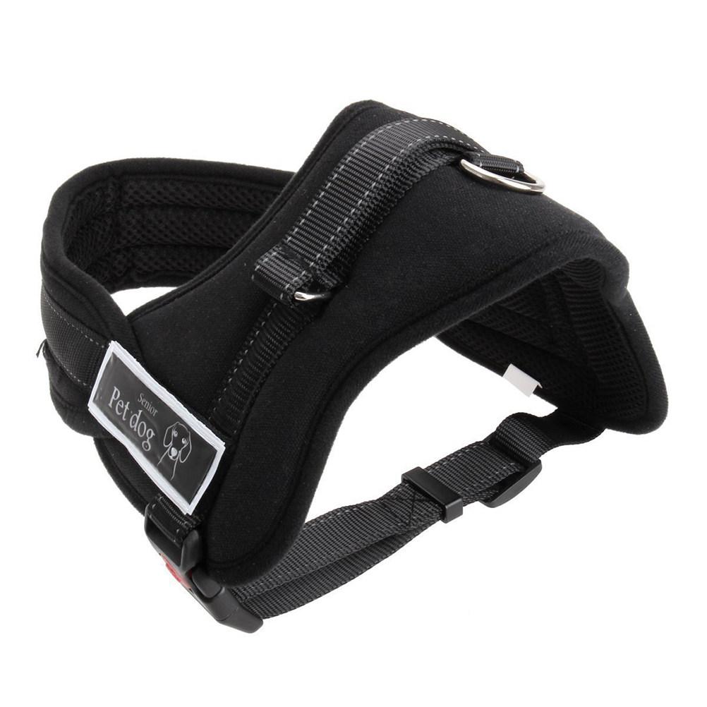 Breathable Mesh Dog Harness Vest with Back Handle and Dual Leash D-Rings for Walking Running Car Travel Comfortable Waterproof