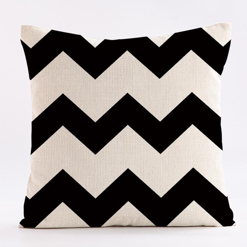 Modern Minimalist Geometric Patterns Throw Pillow Cover With Short Plush Print For Living Room Sofa Decoration Cushion Cover