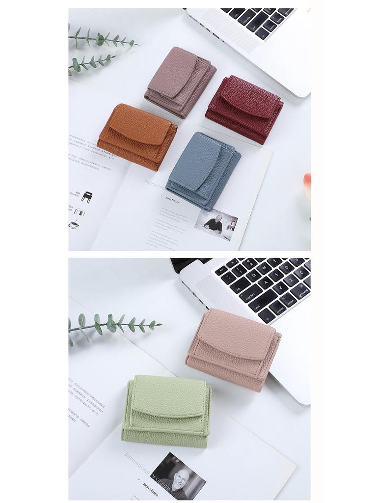 Women's Compact Multi-Card Zipper Wallet & Coin Purse