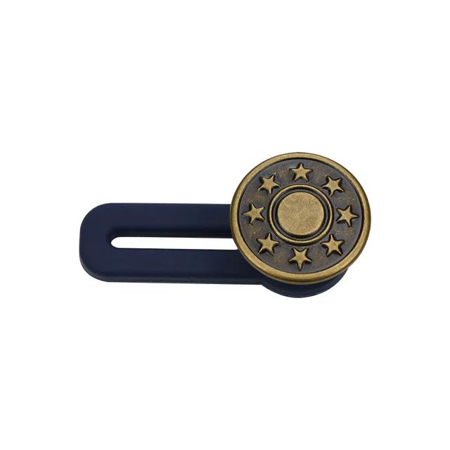 New 1/5PCS Magic Metal Button Extender for Pants Jeans Free Sewing Adjustable Retractable Waist Extenders Button Waistband Expan