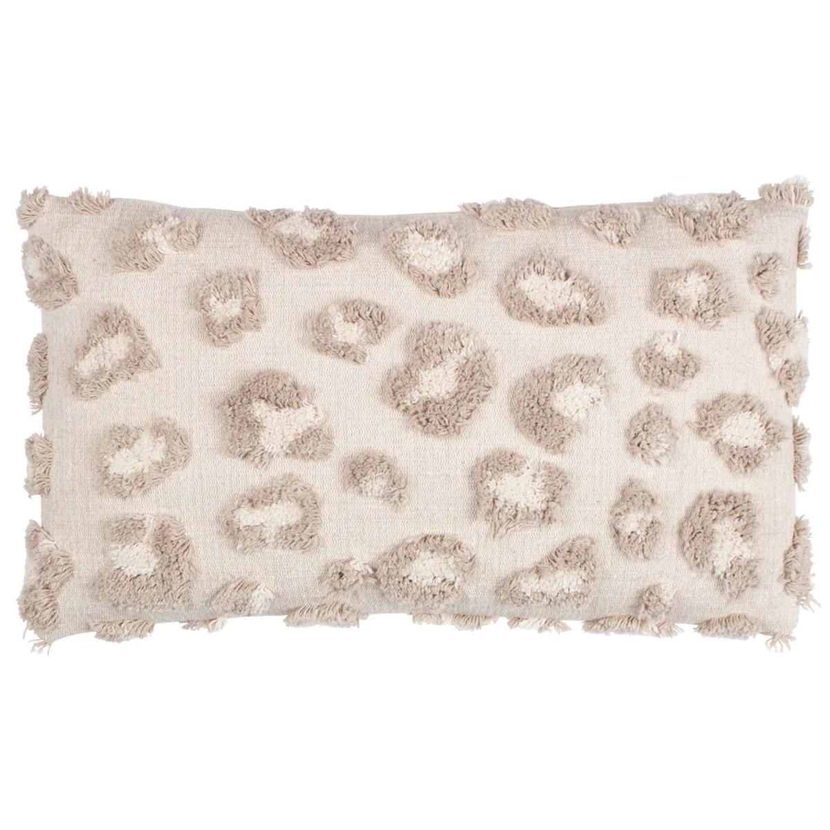 Furn Maeve getufteter Kissenbezug mit Leopardenmuster 30cm x natur