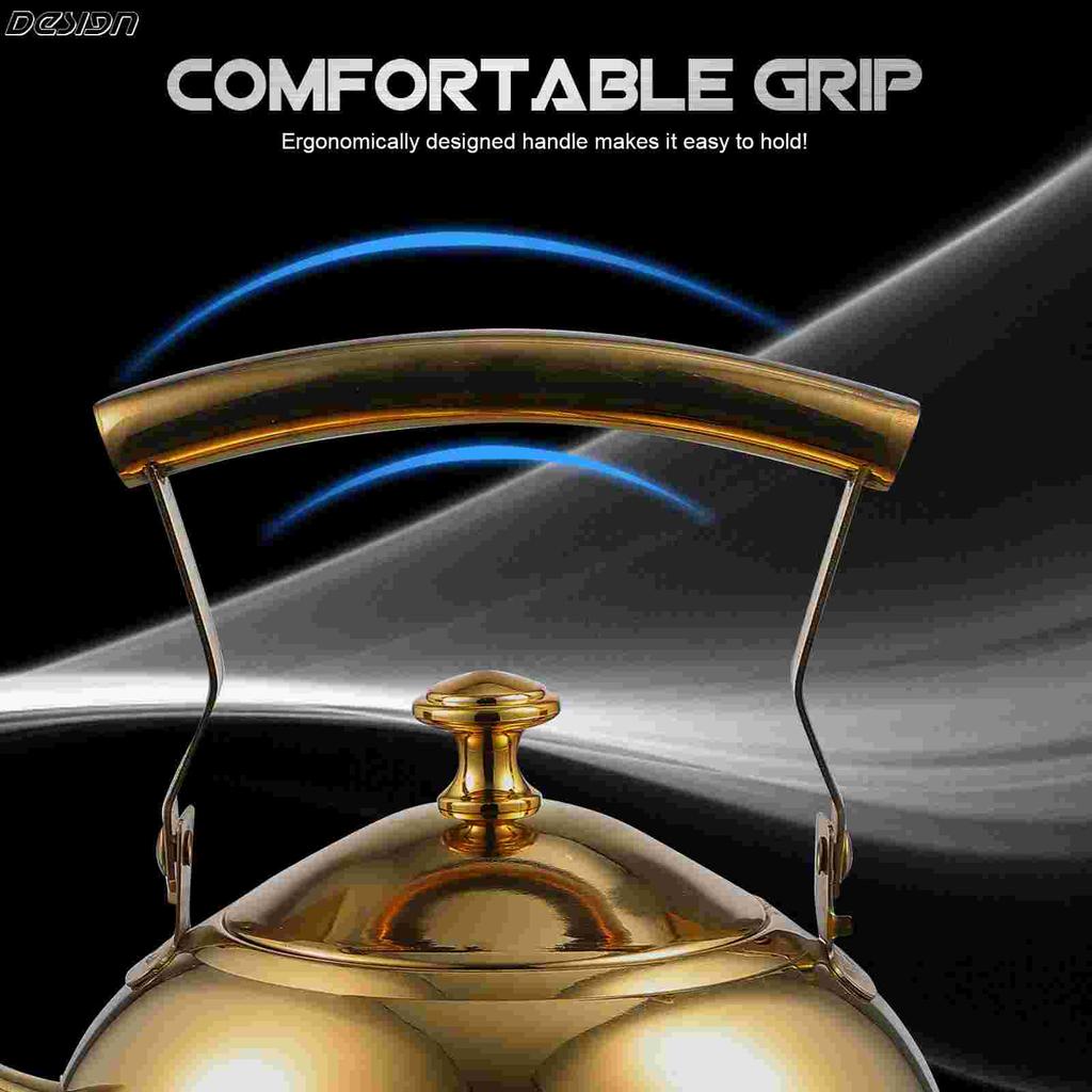 Pot Coffee Cups Teakettle Stainless Steel Stove Teapot For Gas Milk Boiling Home Travel